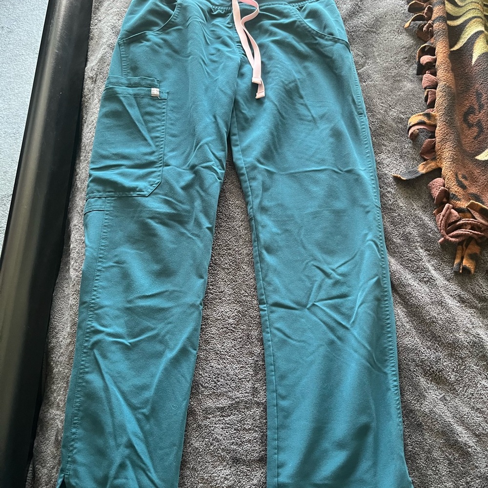 Figs Teal Scrub Pants